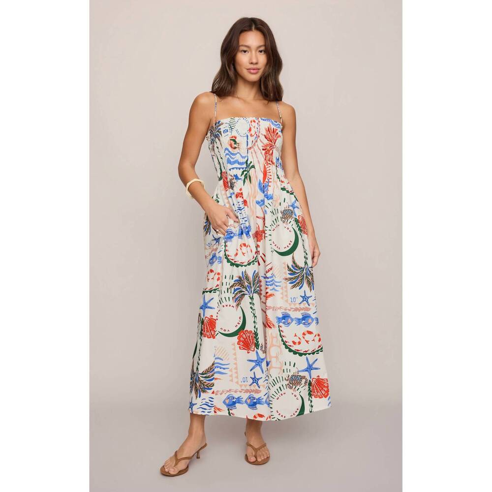 NEW Z SUPPLY cornelia getaway midi dress in multi - Picture 6 of 7